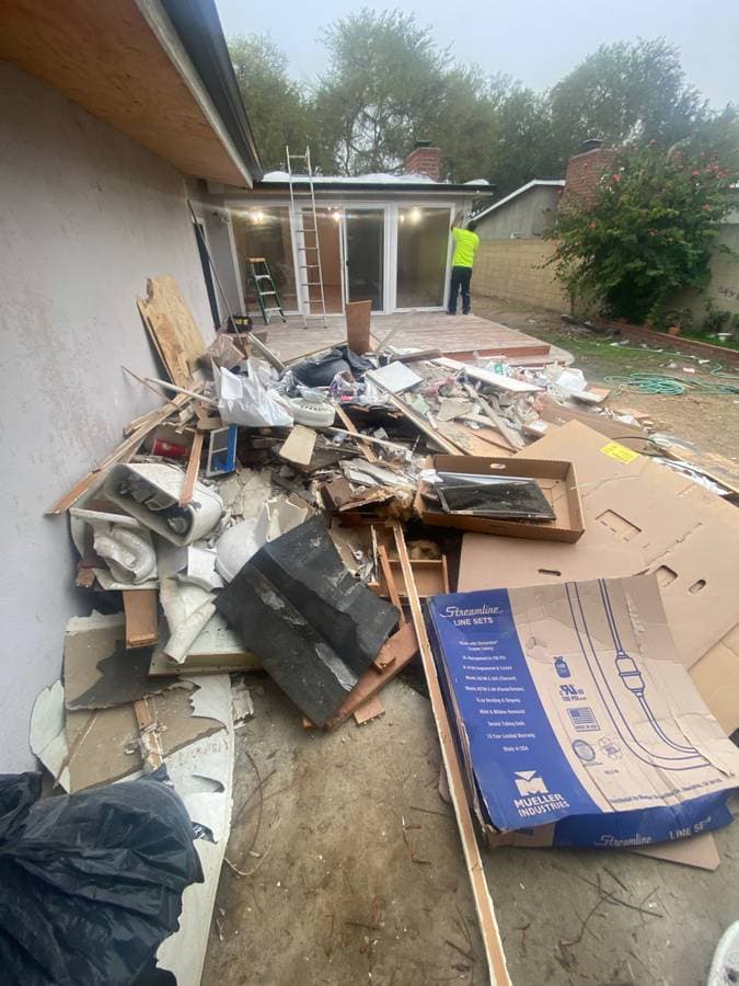 Before garage cleanout and junk removal in San Diego
